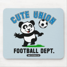 Département mignon du football des syndicats tapis de souris