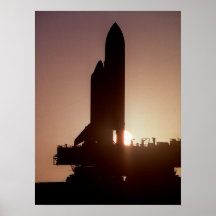 Déroulement de l'effort de navette spatiale (STS-6 Affiches