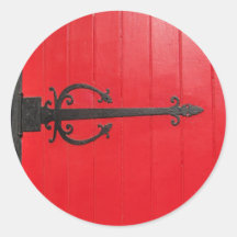 Derrière la porte rouge ? autocollants