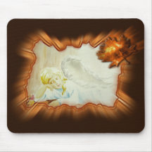 Des Autum pêcher mousepad Tapis De Souris