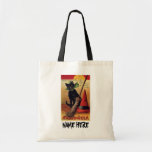 Des bonbons ou un sort personnalisable vintage de  sacs de toile