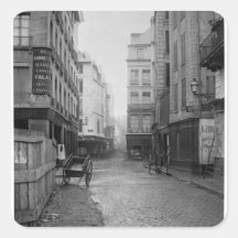 DES Bourdonnais Paris 1858-78 de rue Autocollant Carré