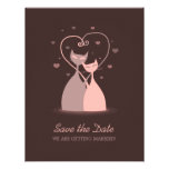 Des chats d'amour - sauvez le faire-part de date