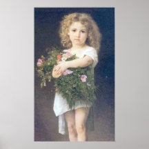 DES Fleurs de locataire de Bouguereau - d'Enfant Posters