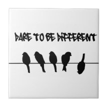 Des oiseaux sur un fil - osez être différent carreaux
