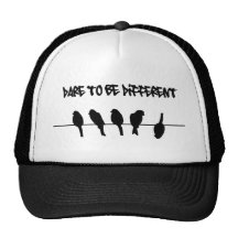 Des oiseaux sur un fil - osez être différent casquette