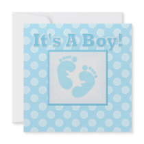 Des pieds de bébé c'est une invitation de fête de 