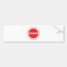 Des signes sign arrêter autocollants pour voiture