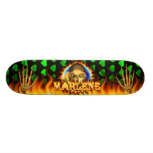 Desi du vrai feu de crâne de Marlene et de planche