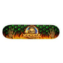 Desi du vrai feu de crâne de Michele et de planche