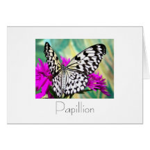 Design de carte de salutation de Papillon