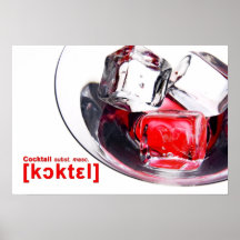 Design signification cocktail affiches