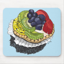 Dessert de tarte de fruit tapis de souris