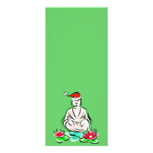 Dessin de Bouddha de Noël Cartes Doubles Customisables