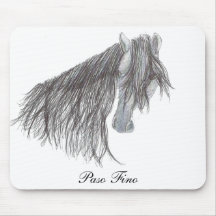 Dessin de cheval de Paso Fino Tapis De Souris