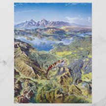 Dessin panoramique de Yellowstone Tract Personnalisé