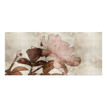Dessin rose carte double customisable