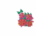 Dessus d'art : Ketmie brodée par short de Joanne.  chemises brodées