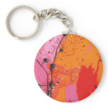"Détail d'arbre de myrtille " porte-clés