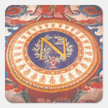Détail d'une couverture avec le "N" du napoléon I Autocollants