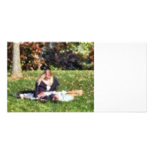 Détente en parc modèle pour photocarte
