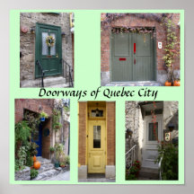 Deuropeningen van de Stad van Quebec Posters