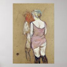 Deux femmes de Semi-Nudité Affiche