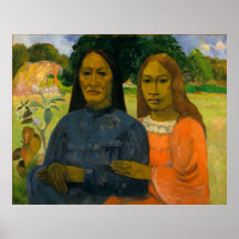 Deux femmes - Paul Gauguin Posters