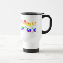 Deux mamans améliorent (l'arc-en-ciel) tasse