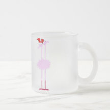 Deux tasses de flamants de Noël