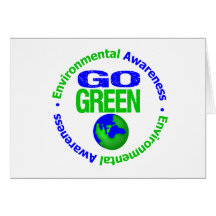 Devenez écolo pour l'environnement v2 carte de vœux