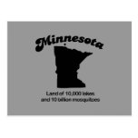 Devise du Minnesota - terre de 10.000 lacs Cartes Postales