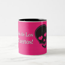 Dia de Los Muertos dans le rose Tasse À Café