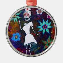 Dia de los Muertos Nurse Décorations Pour Sapins De Noël