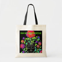 Dia de los Muertos - sac de coton
