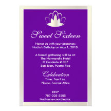 Diadème blanc Invitation-Cust. d'indigo de sweet s