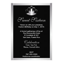 Diadème noir argenté Invitation-Cust. de sweet six