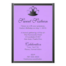 Diadème violet noir Invitation-Cust. de sweet sixt