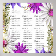 Diagrammes roses pourpres d'allocation des places  posters