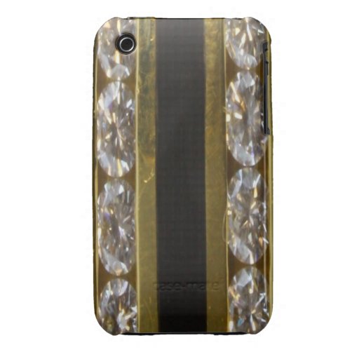 Diamants, corail noir et courbe Ca de Blackberry d Coques Case-Mate iPhone 3
