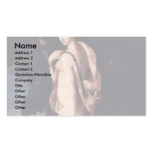 Diana comme chasseuse modèle de carte de visite