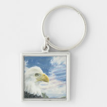 Dieu bénissent l'Amérique Keychain Porte-clés
