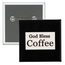 Dieu bénissent le café badges avec agrafe