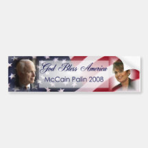 Dieu bénissent le pare-chocs StickerG de l'Amériqu Adhésif Pour Voiture