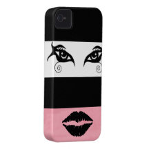 Difficulté de visage de mode coques iPhone 4