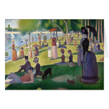 Dimanche après-midi sur l'île de la La grand Jatte Cartes De Vœux
