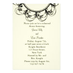 Dîner de fantaisie de répétition de monogramme (ou invitations personnalisables