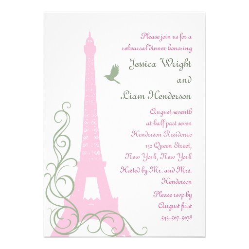 Dîner de répétition d'inséparables invitations personnalisables