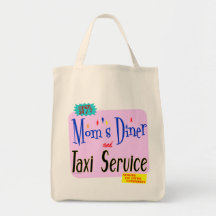 Diner van mamma's en van de Dienst van de Taxi de  Draagtassen