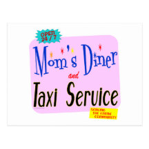 Diner van mamma's en van de Dienst van de Taxi Gra Wenskaart